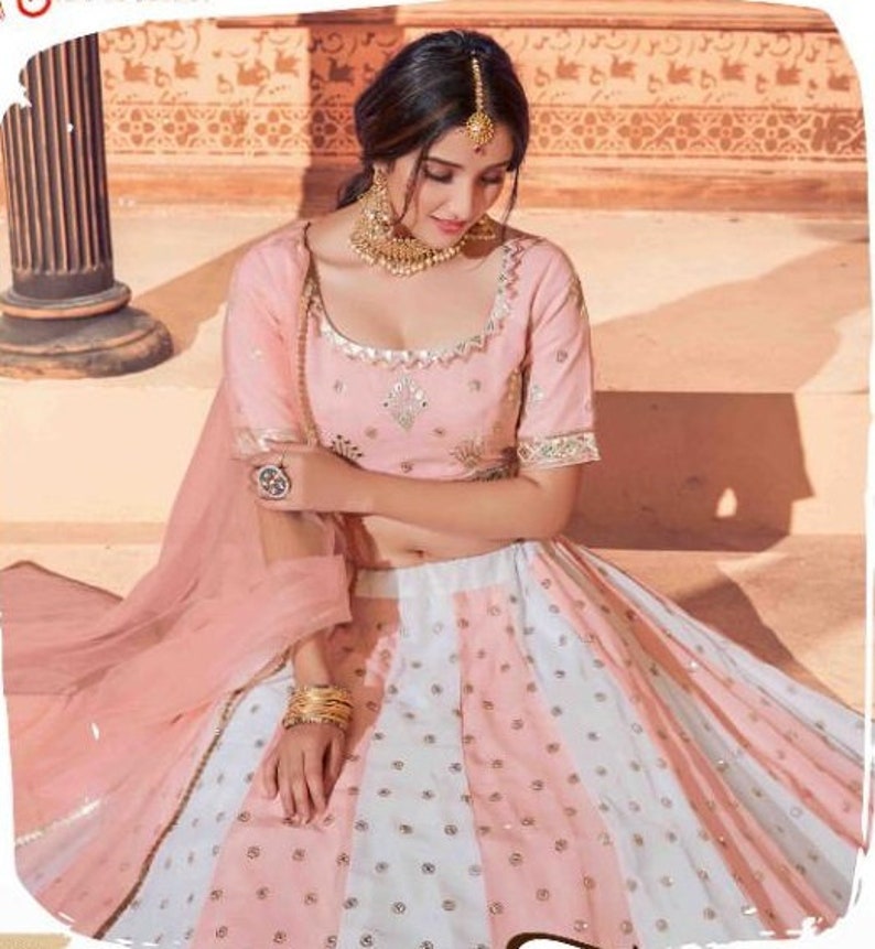 sabyasachi designer lehenga choli for women with heavy sequence embroidery work wedding wear party wear, lehenga choli  - INSPIRED