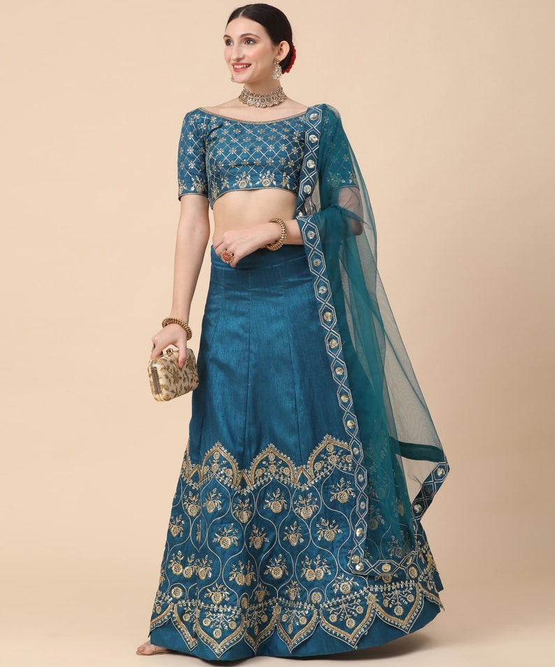 Designer lehengha choli set for women lengha choli custom made party wear lehenga Choli wedding bridal wear ready to wear lehenga choli  - INSPIRED