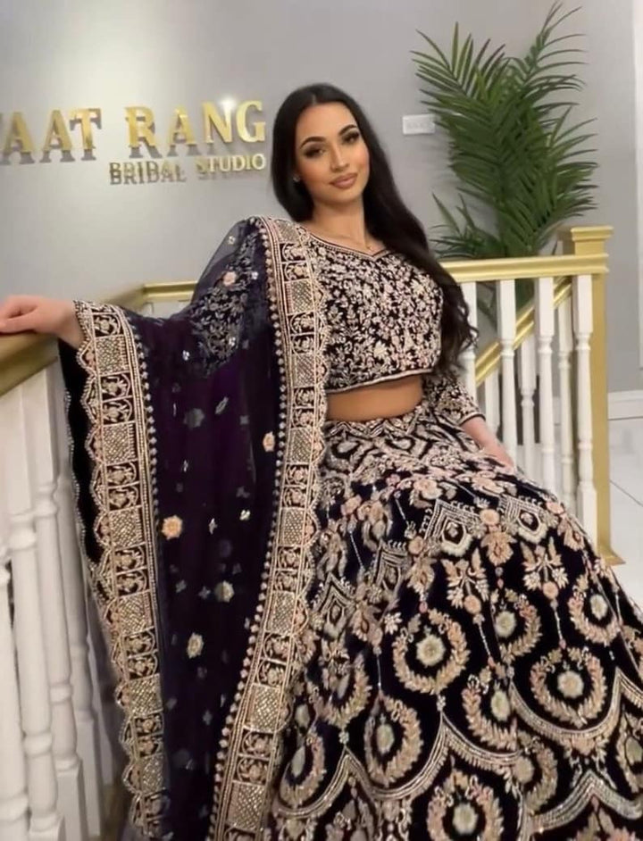 Indian Fancy Thread Work With Sequence Work lehenga with designer Blouse bollywood trend party wear for wedding party for girls and woman  - INSPIRED