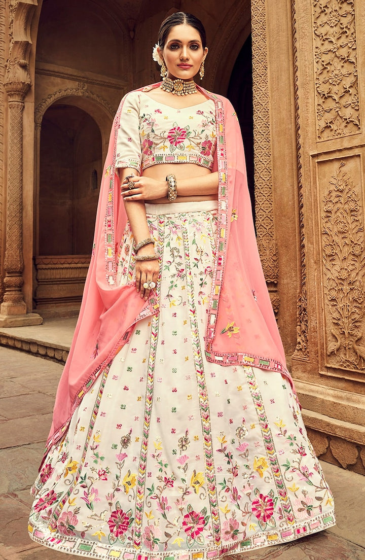 sabyasachi designer  lehenga choli for women with heavy sequence embroidery work for wedding or party wear, lehenga choli for wedding  - INSPIRED