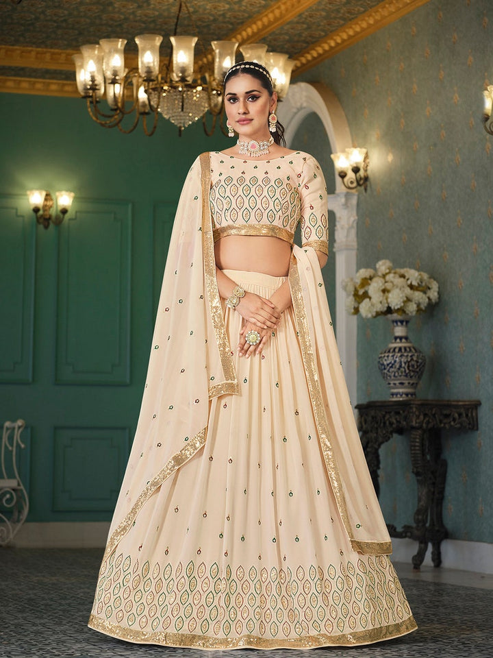 Sabyasachi Designer Lehenga Choli with Thread And sequence work Wedding lehenga choli, Ethnic wear party wear lehenga choli for Women,girl  - INSPIRED