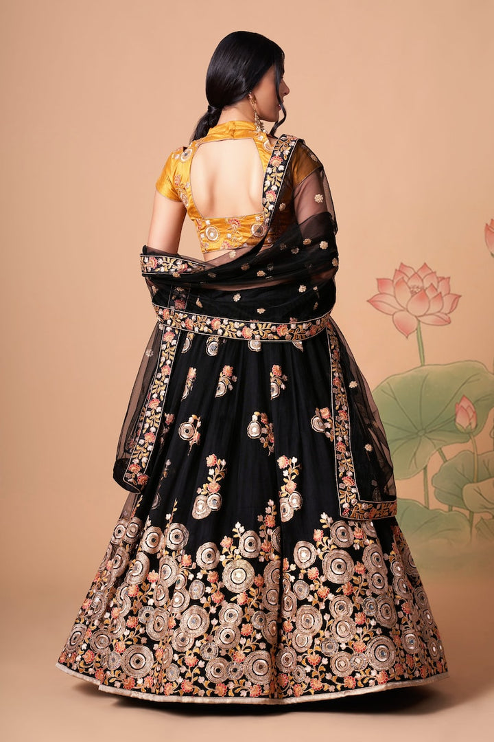 Elegant and stylish Lehenga Choli embellished with beautiful sequins embroidery