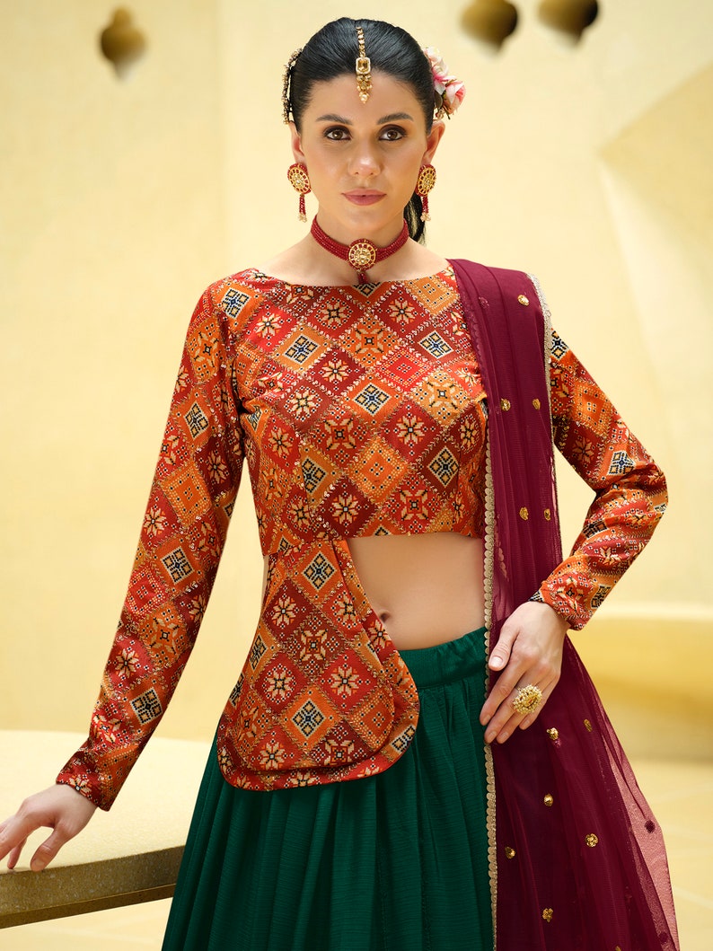 Sabyasachi designer maroon lehenga choli for women with heavy sequence embroidery work wedding wear party wear, top lehenga choli