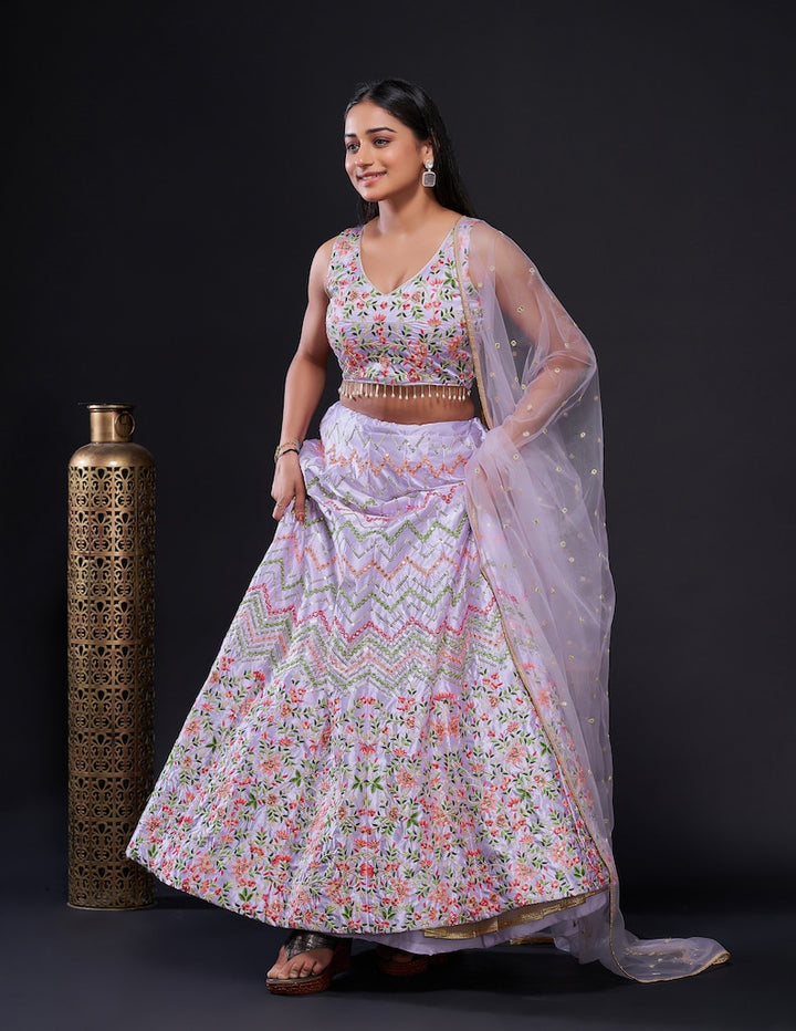 Sabyasachi Designer Purple Lehenga Choli with sequence & thread work Wedding lehenga choli party wear lehenga for Women indian girl wear  - INSPIRED