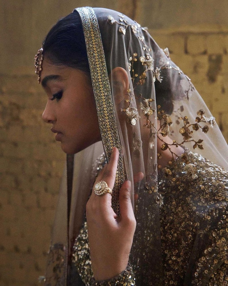 Sabyasachi Designer Lehenga Choli With Embroidery,Zari ,Coding & Sequins Work - Inspired