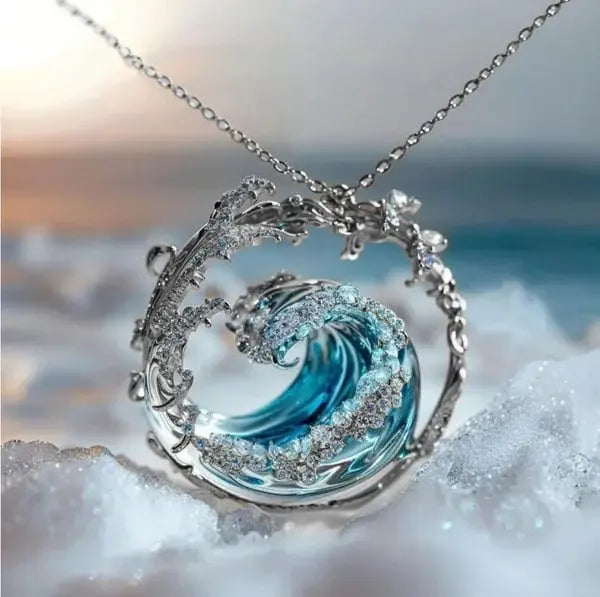 Collier met hanger “Belofte van de Oceaan”  - By Qivii
