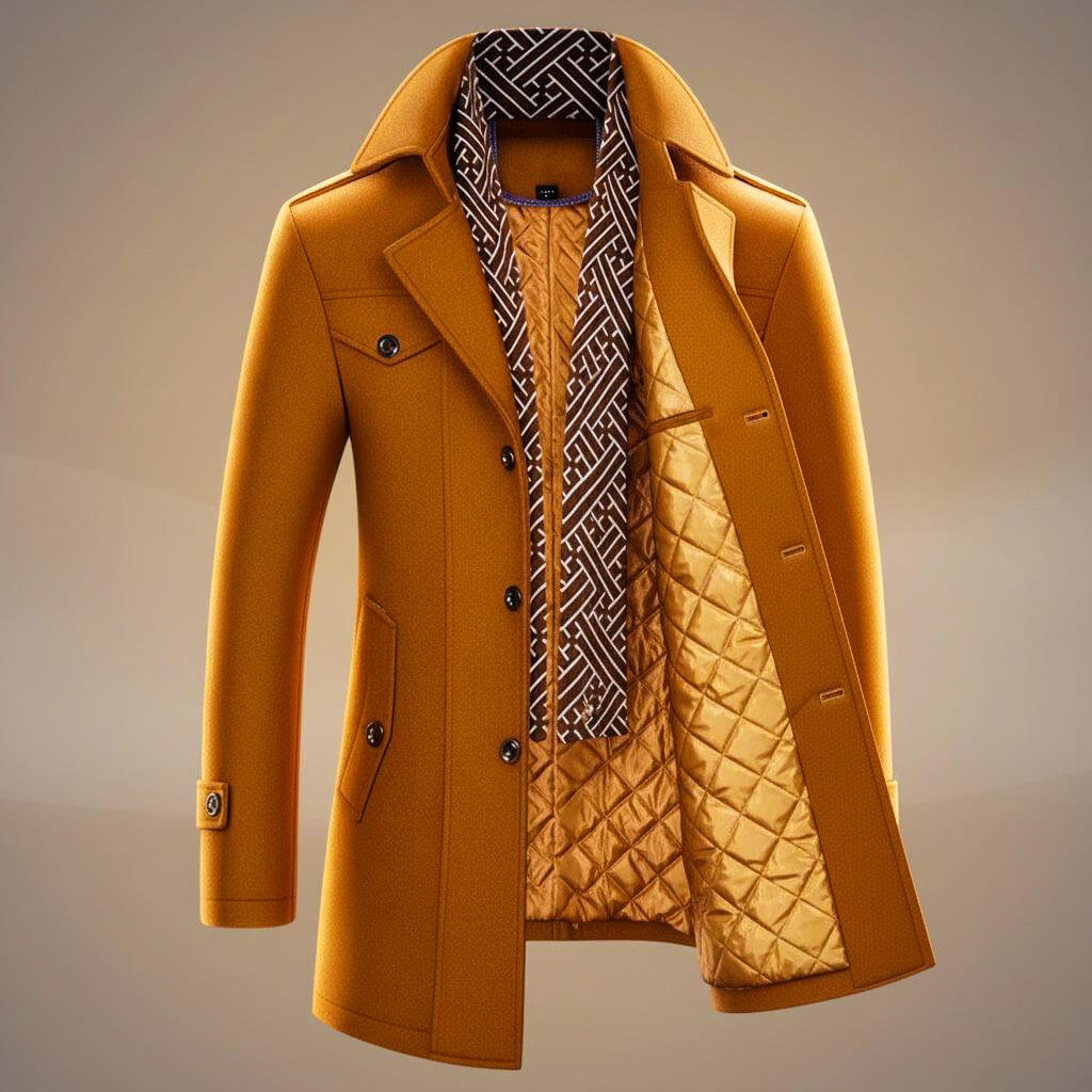 Kensworth Legacy Virgin Wool Coat  - By Qivii