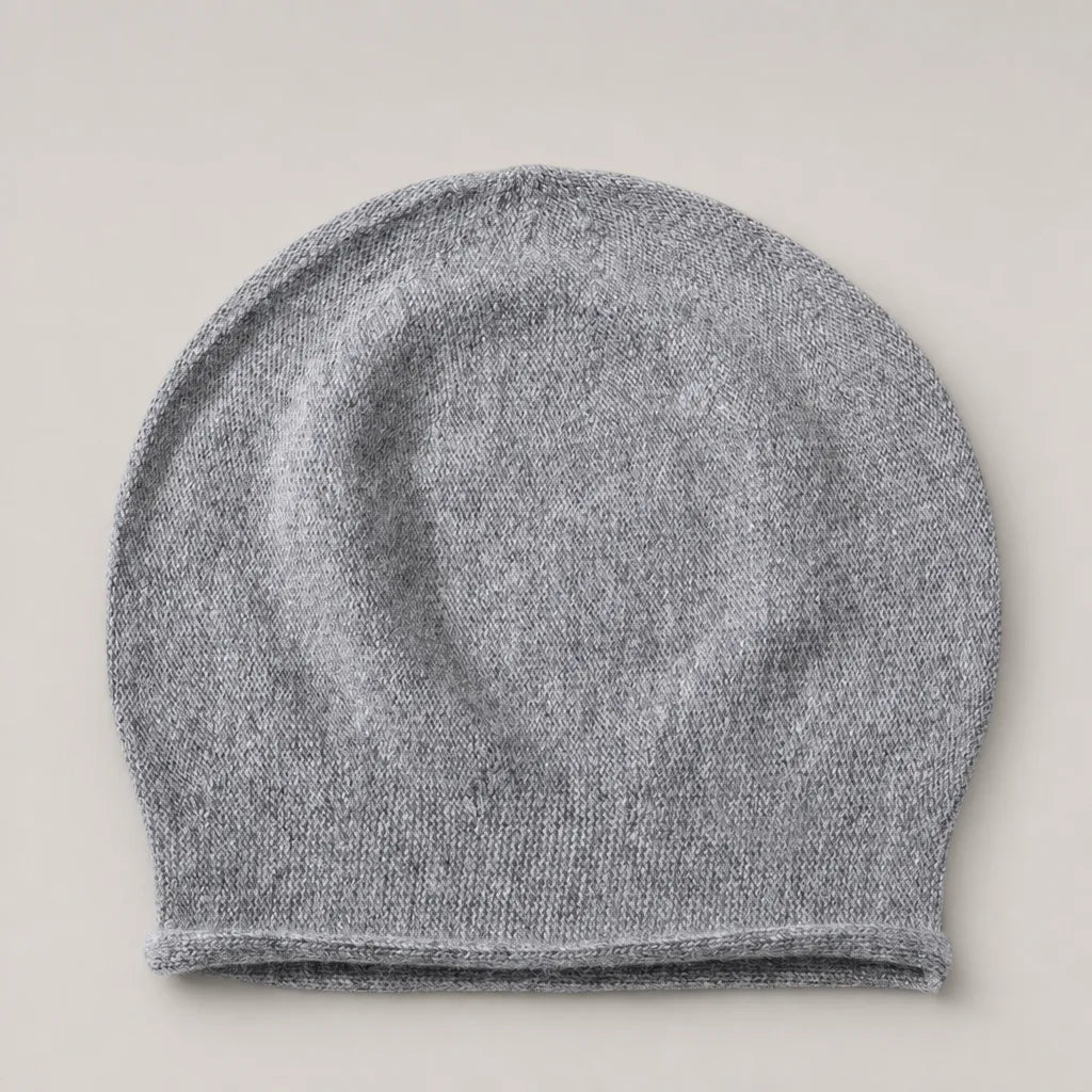 Iris | Warm Fur Knit Beanie