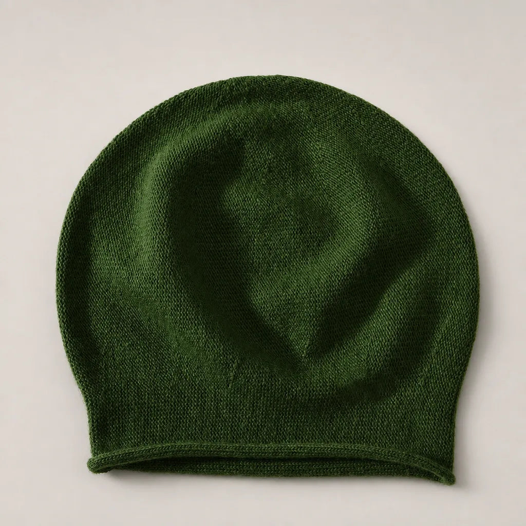 Iris | Warm Fur Knit Beanie
