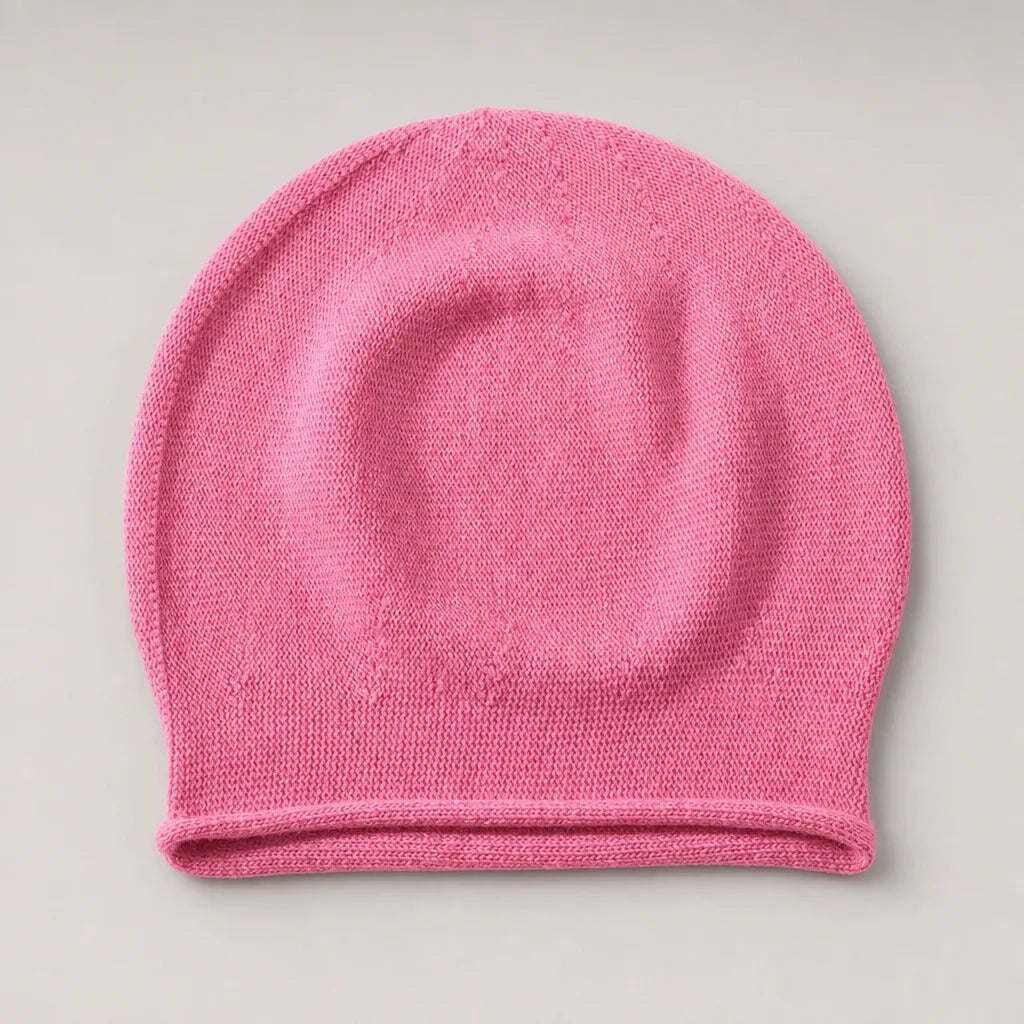 Iris | Warm Fur Knit Beanie
