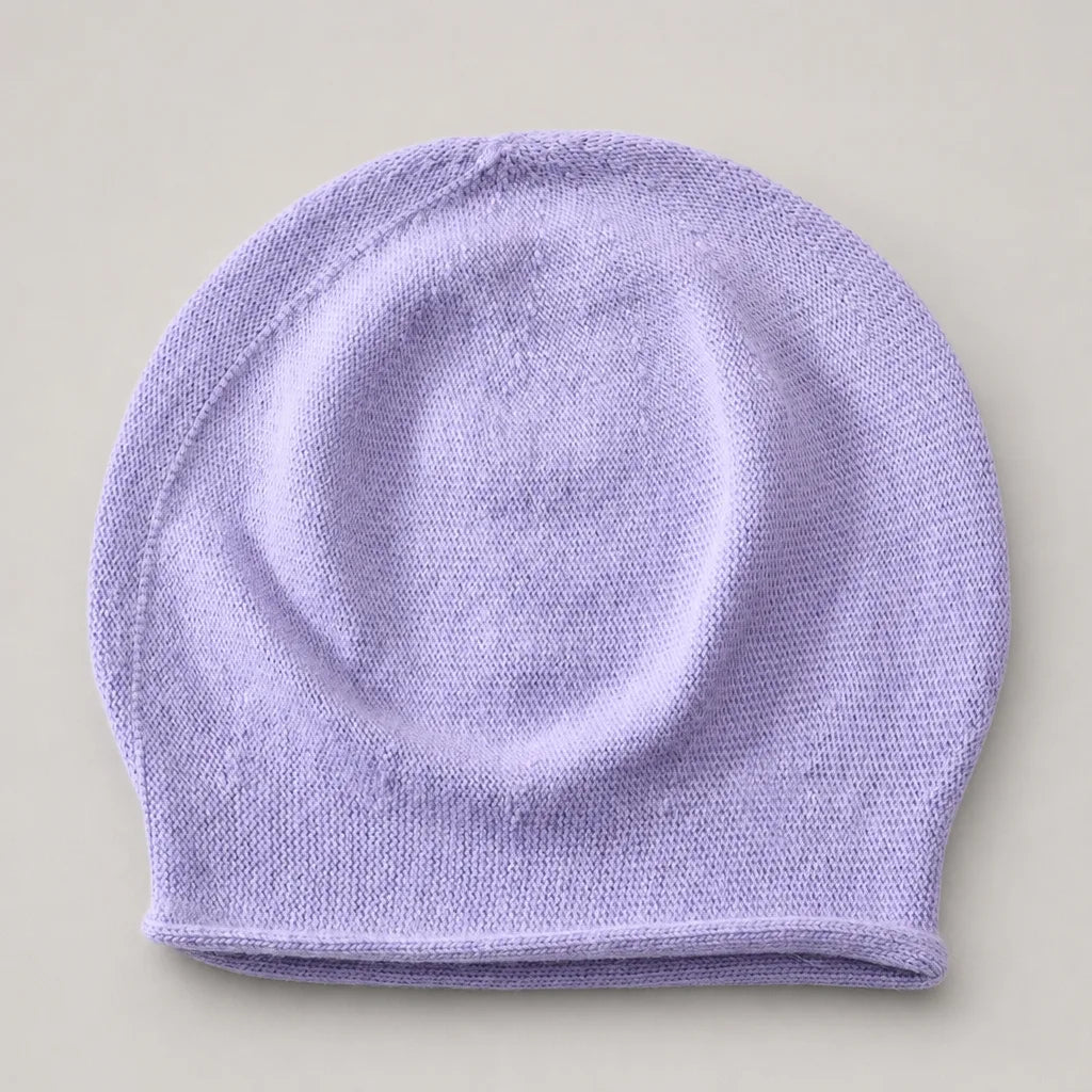 Iris | Warm Fur Knit Beanie