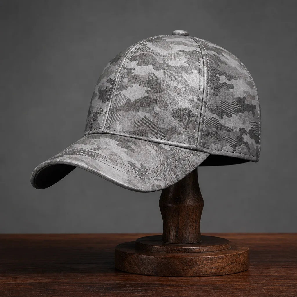 James Camo Sheepskin Cap