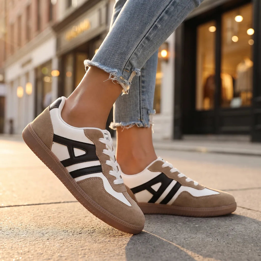 Jasmine women's orthopedic sneakers by Hudson Ridge featuring a round toe, multi-color design, and supportive sole for comfort.