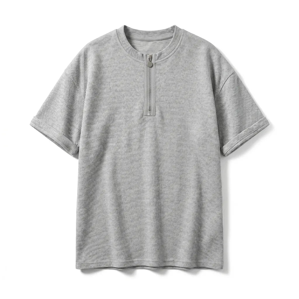 Jay Waffle Half-Zip Tee