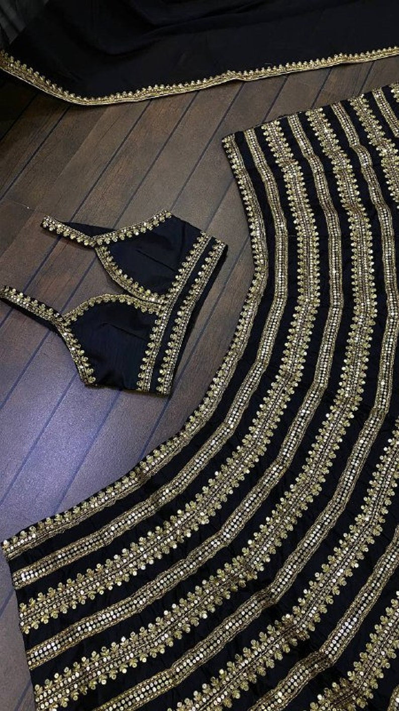 Heavy Kasturi silk lehenga with sequence & dori work
