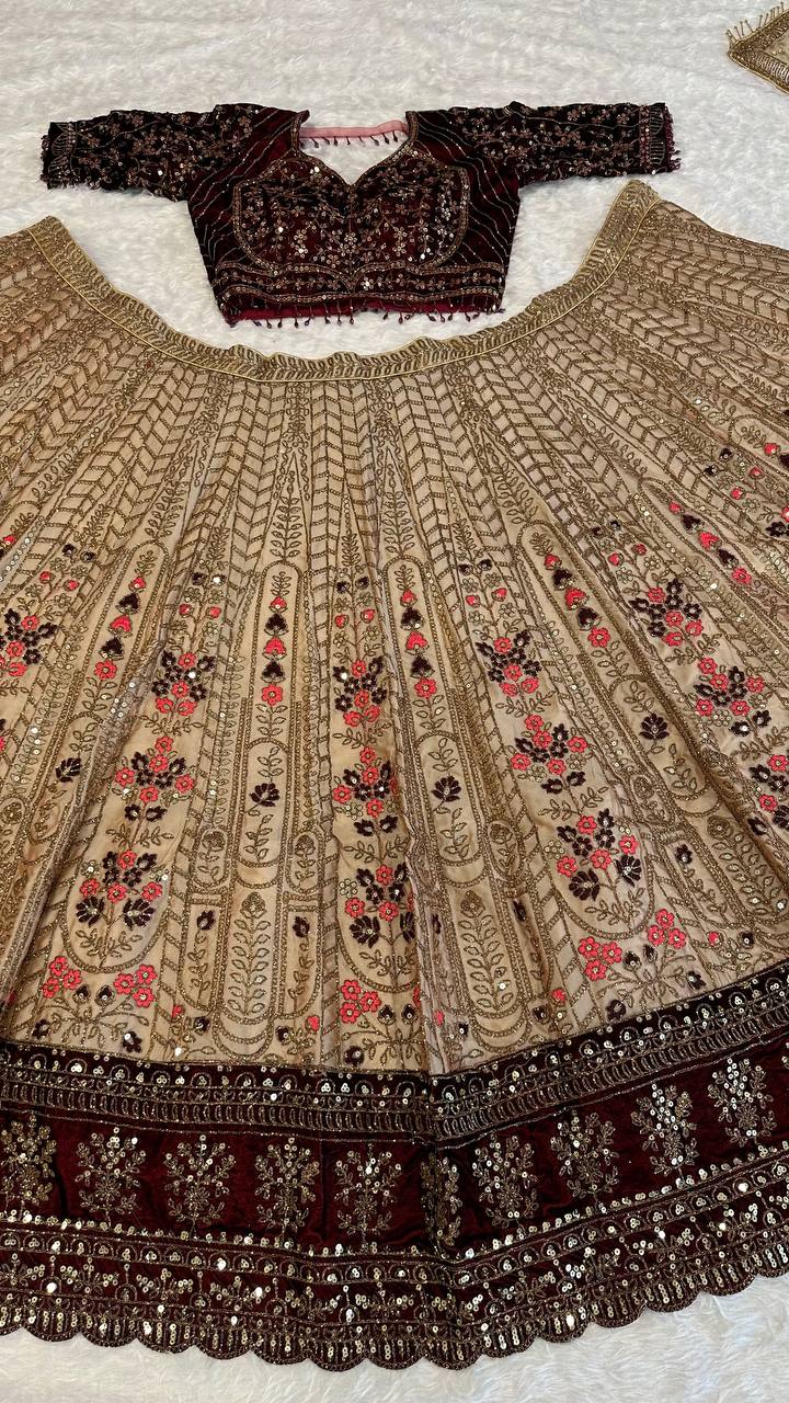 Heavy Kasturi silk lehenga with Dori Lehenga Choli - INSPIRED | Ready To Wear - qivii
