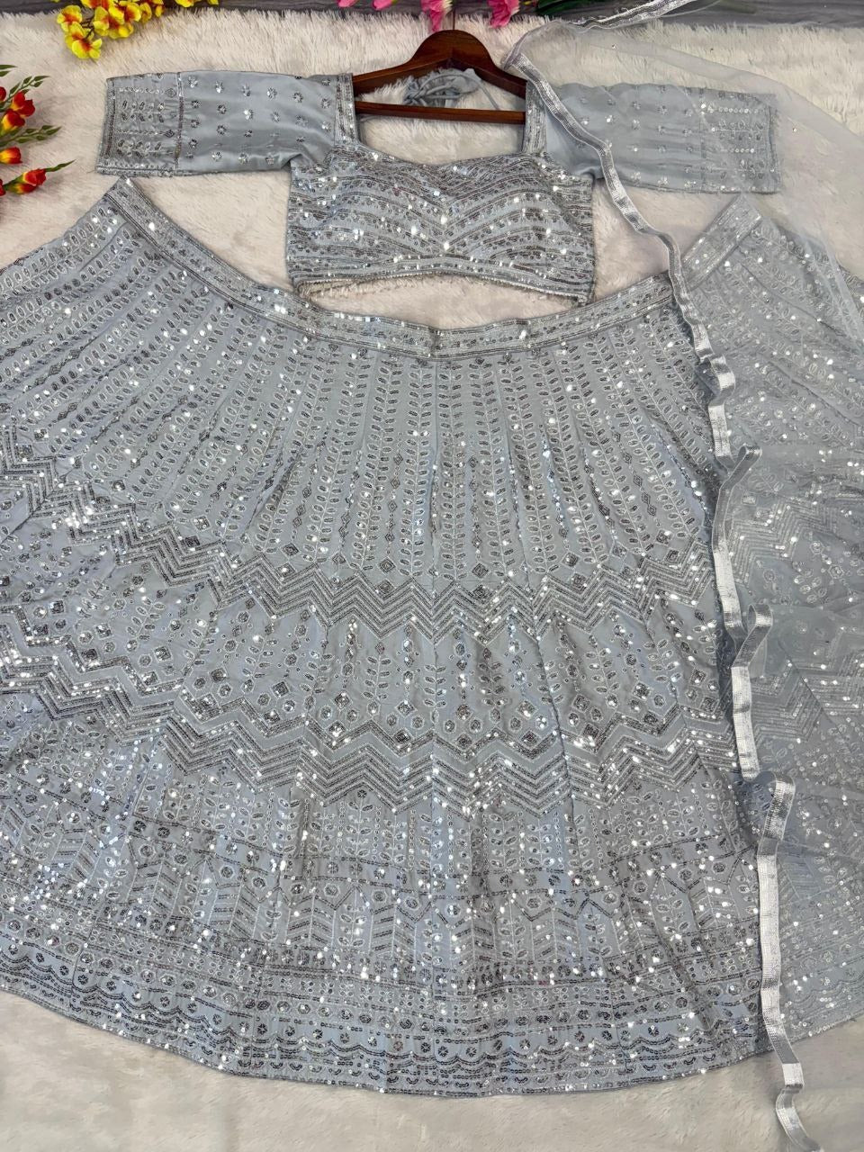 Premium Rangoli Silk Embellished With Beautiful Embroidery - INSPIRED | Ready To Wear - qivii