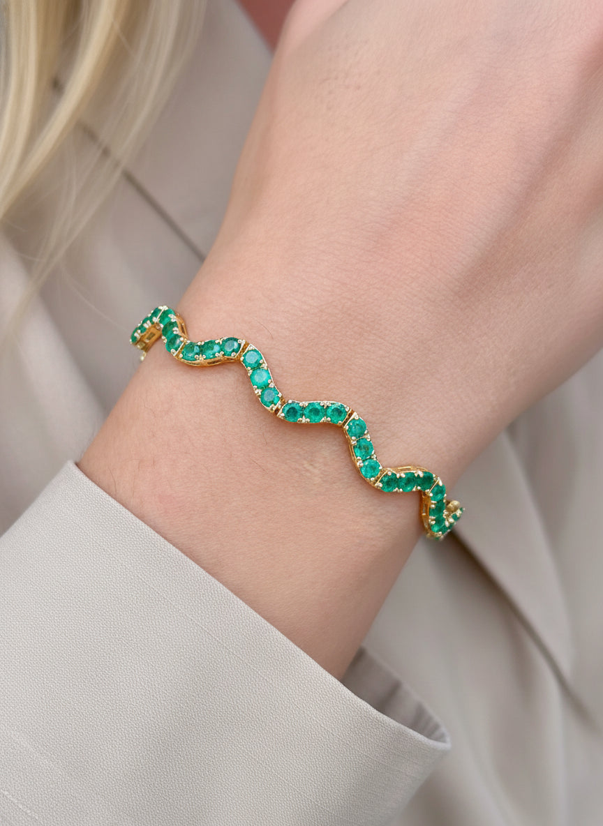 JPBRC-1123/8691 Emerald Bracelet