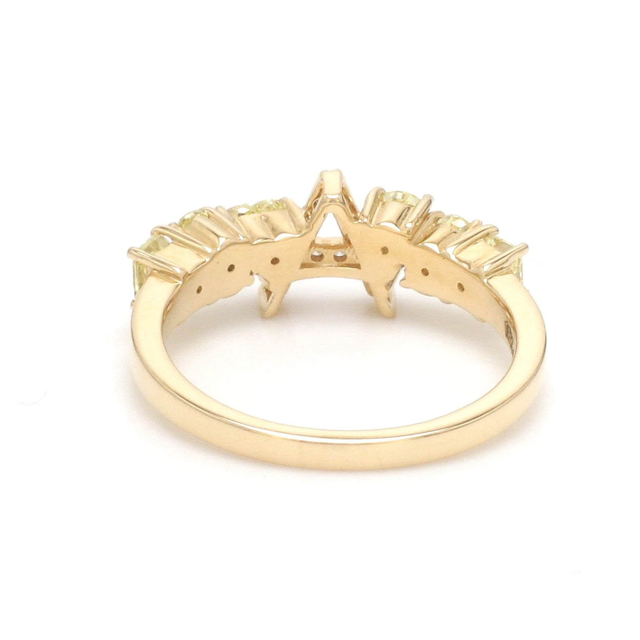 JPRG-3465/8851 Yellow Diamond A Letter Ring