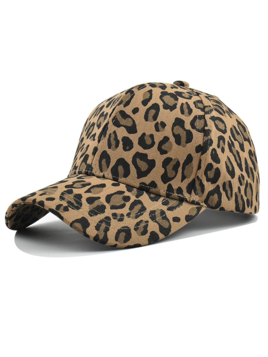 Casual Retro Leopard Print Baseball Cap  - By Qivii