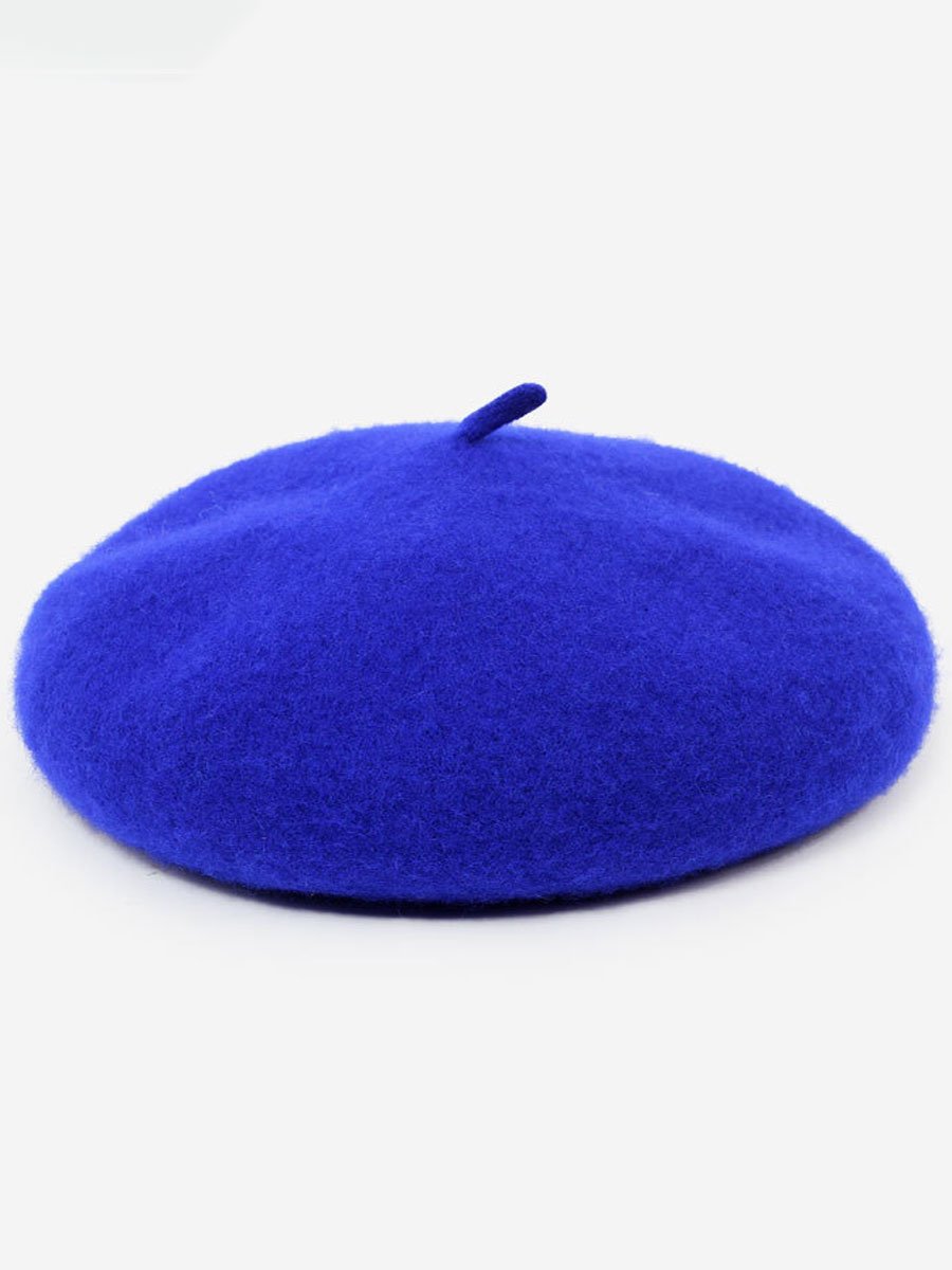 Fashionable Autumn And Winter Retro Wool Beret Hat  - By Qivii