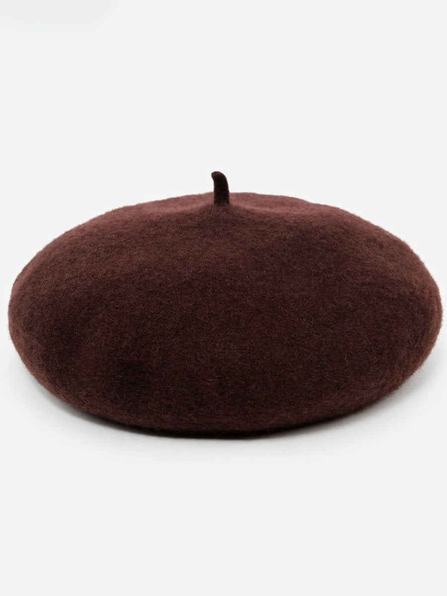 Fashionable Autumn And Winter Retro Wool Beret Hat  - By Qivii