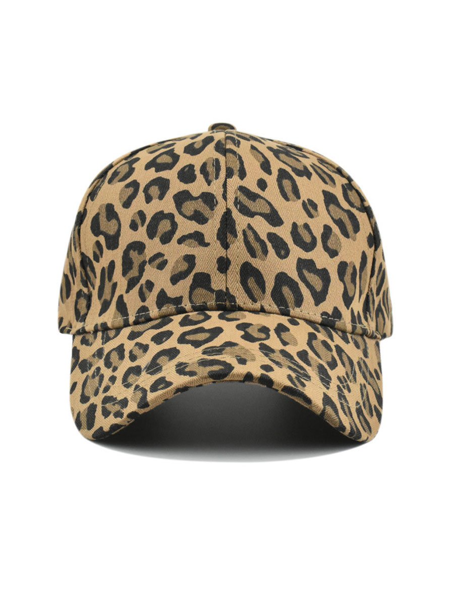 Casual Retro Leopard Print Baseball Cap  - By Qivii
