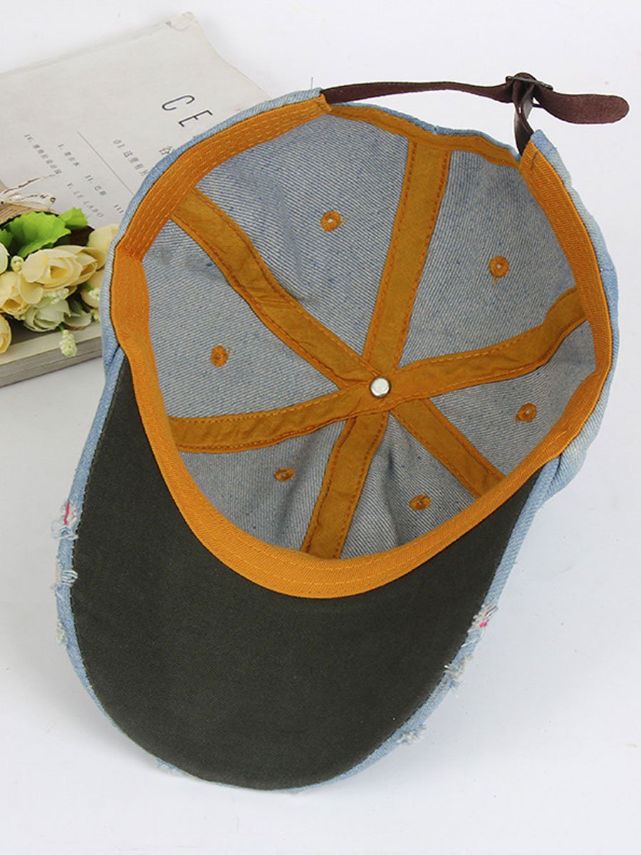 Casual Fashion Denim Sports Sun Protection Baseball Cap  - By Qivii