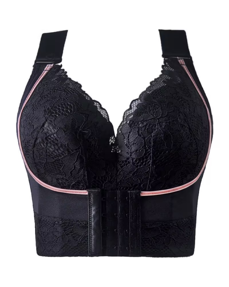 Women's Large Size Front Clasp Push Up Shaping Bra  - By Qivii