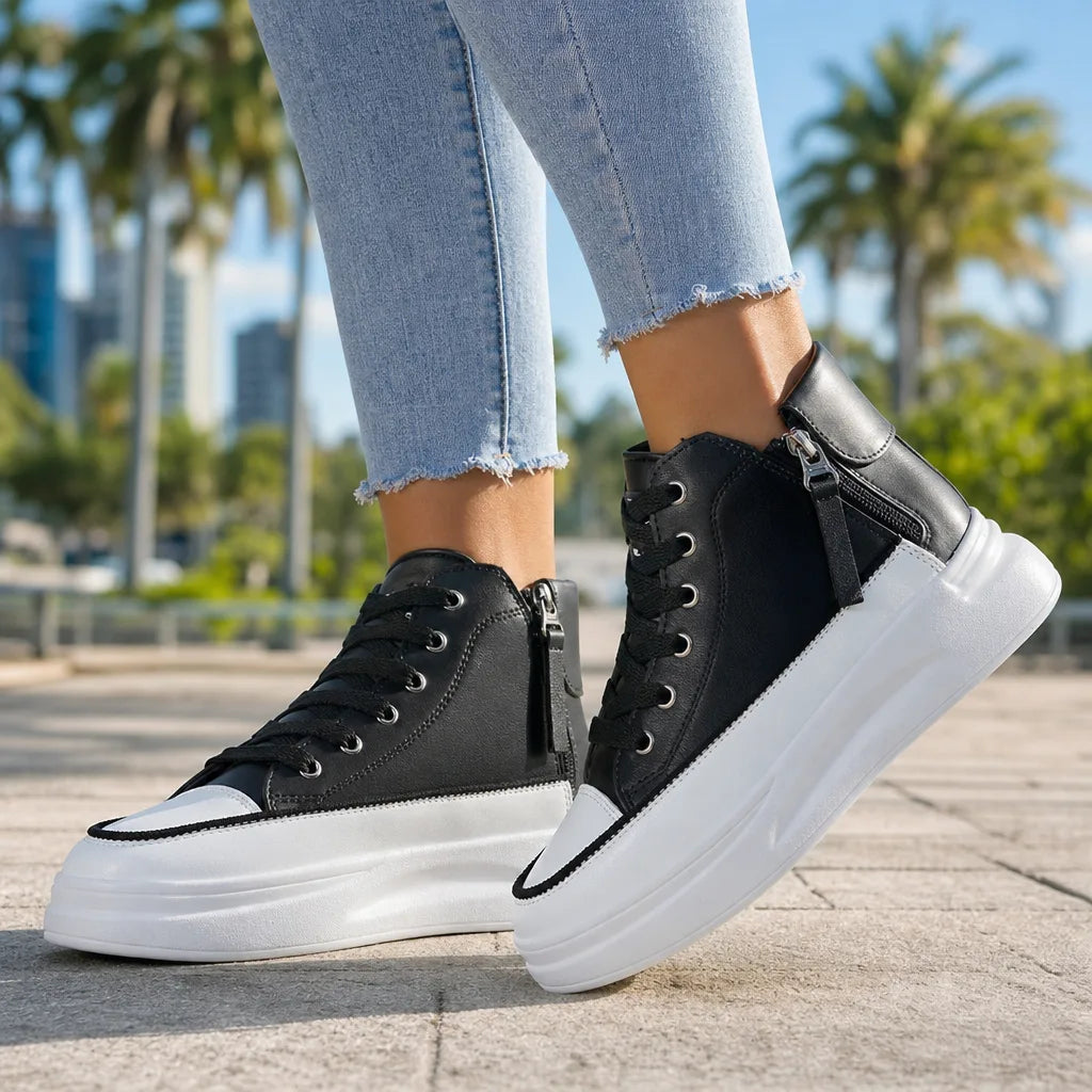Kaci Platform High-Top Sneakers