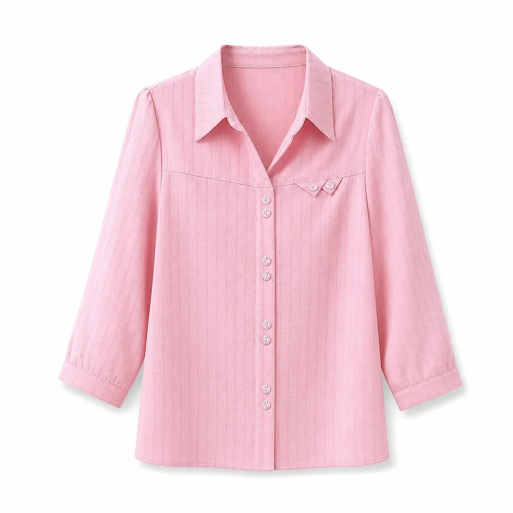 Kacie Silk Striped Shirt