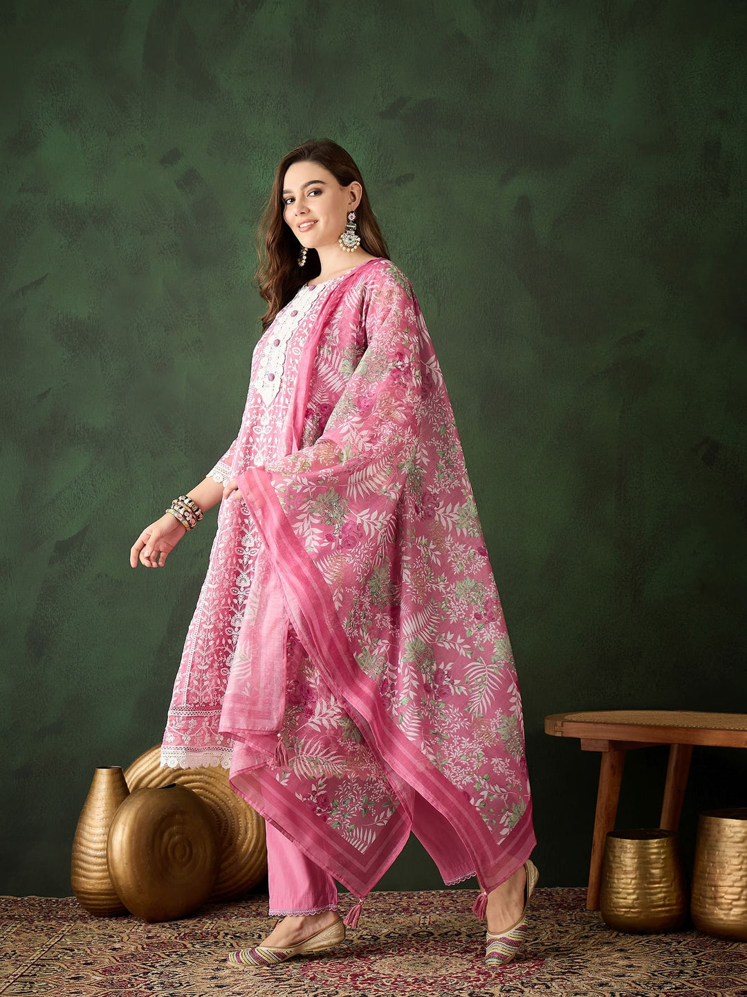 Pink Color Festive Wear Designer Kurta Set