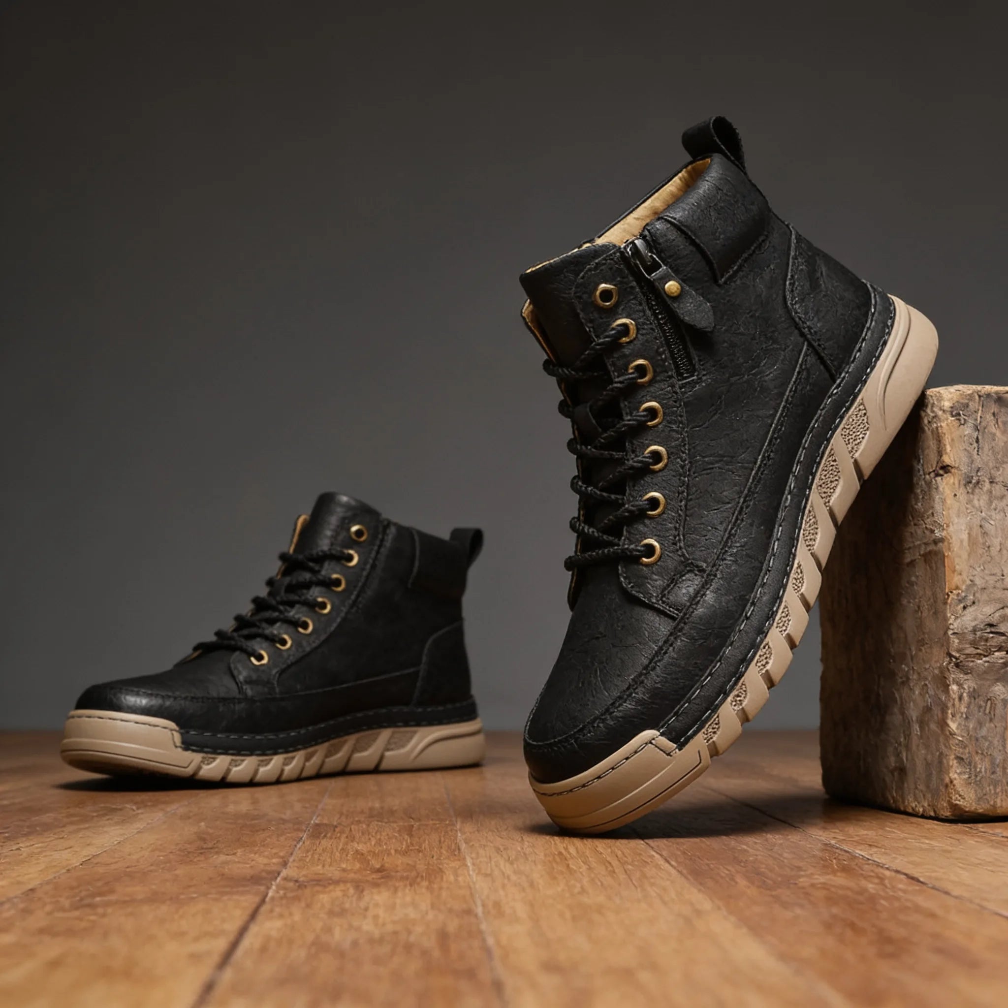 Kennedy Page | Men's Fall Leather Hiking Boots