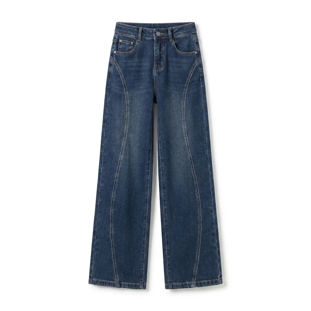 Kira | Womens High Waisted Wide Leg Jeans