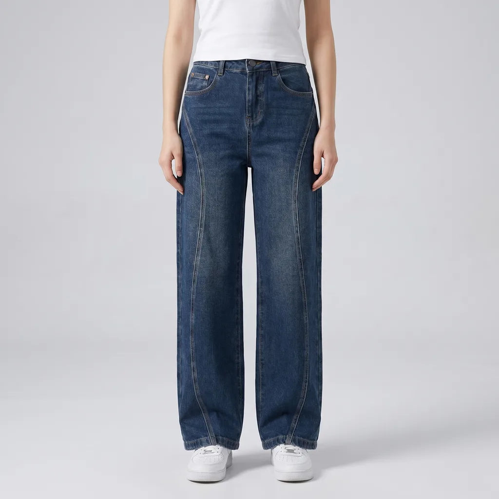 Kira | Womens High Waisted Wide Leg Jeans