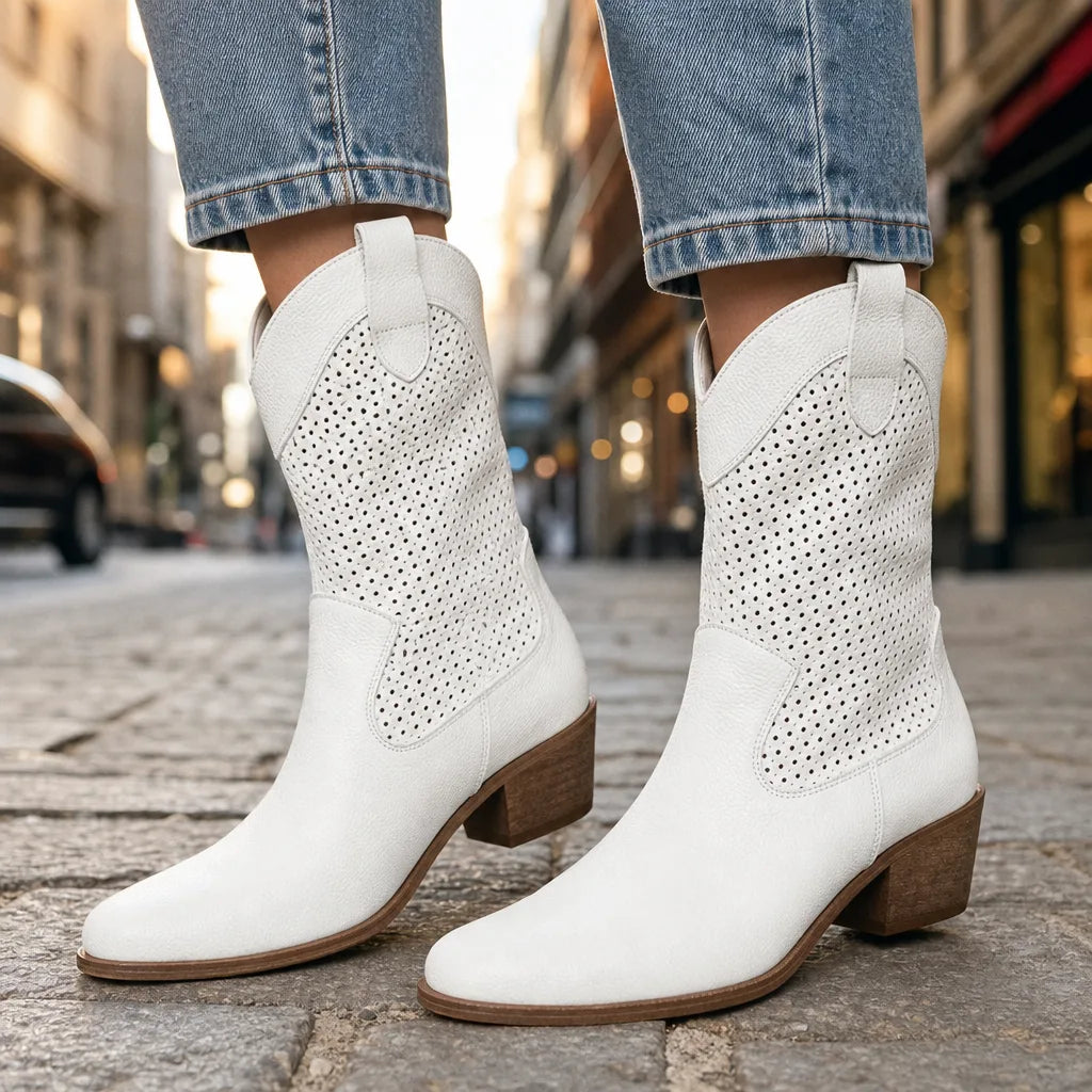 Landry Mid Heel Ankle Boots