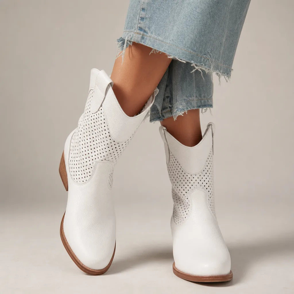 Landry Mid Heel Ankle Boots