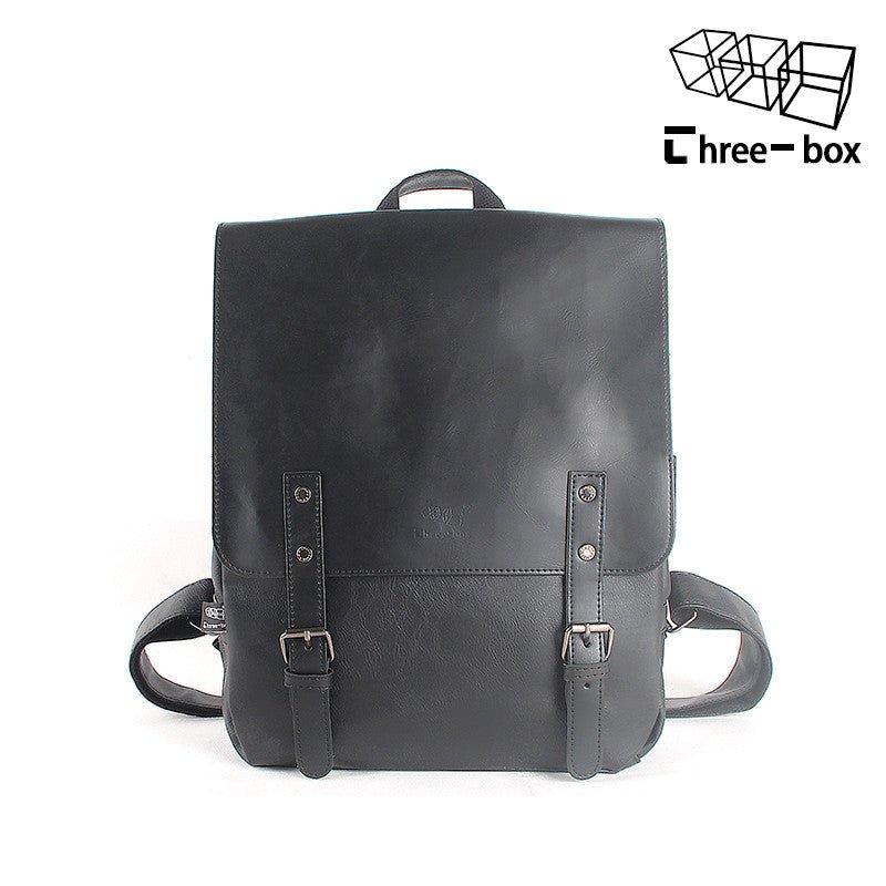 Large Capacity Synthetic Leather Backpack  - By Qivii