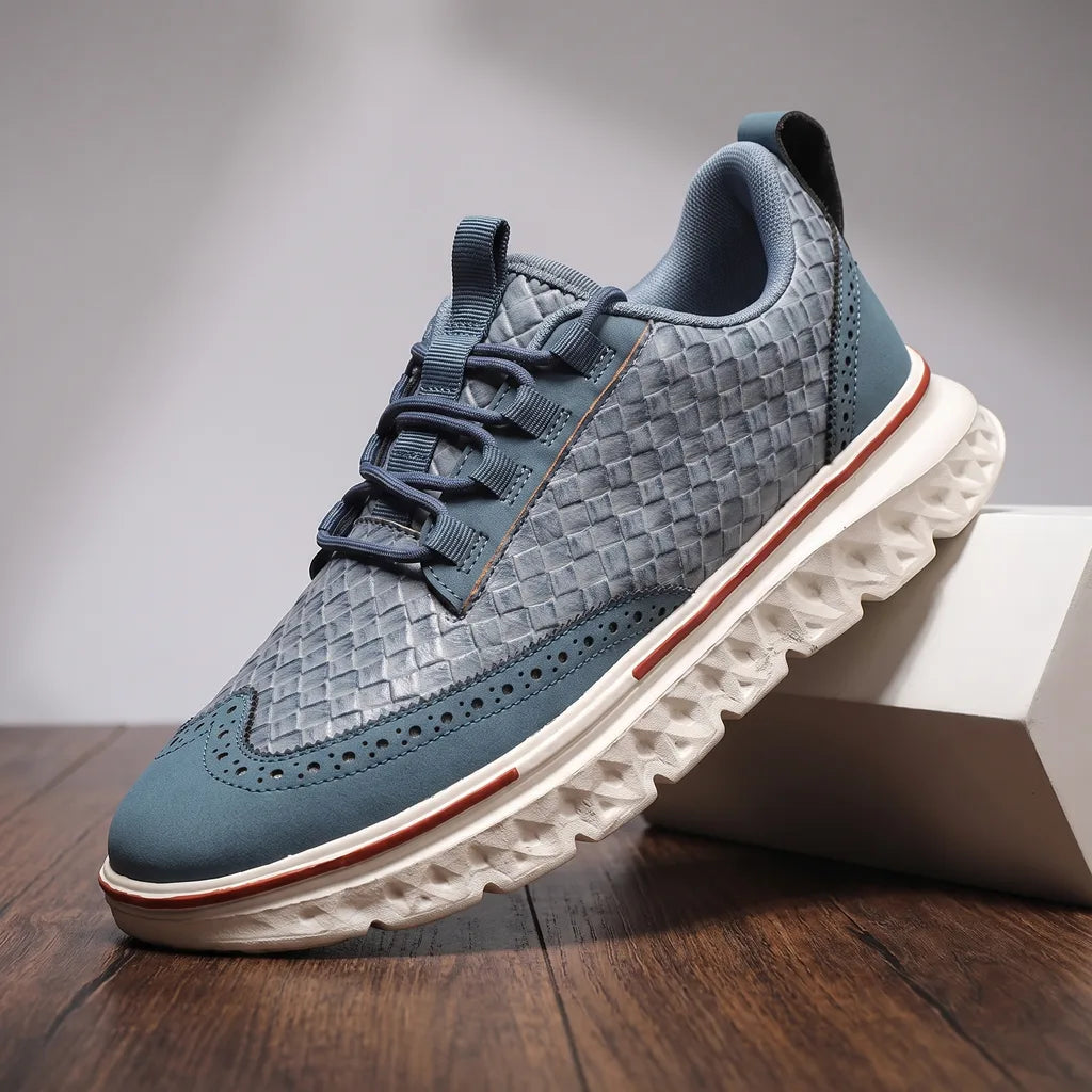 Men's casual orthopedic sneakers by Hudson Ridge, style Lawson from Qivii, featuring multi-color design and comfortable footwear.