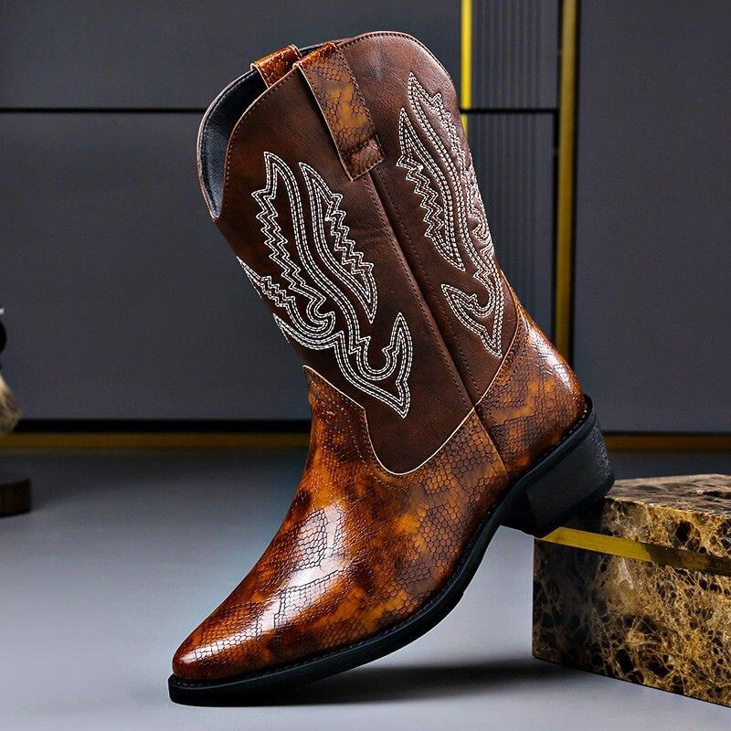 Edmund Prestige Leather Boots  - By Qivii