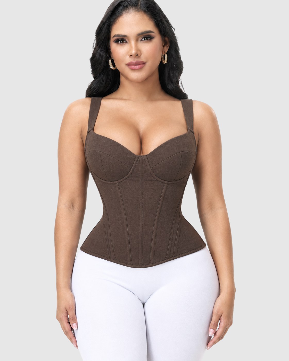 Adjustable Strap Hourglass Corset Top Waist Cincher Shaping Vest