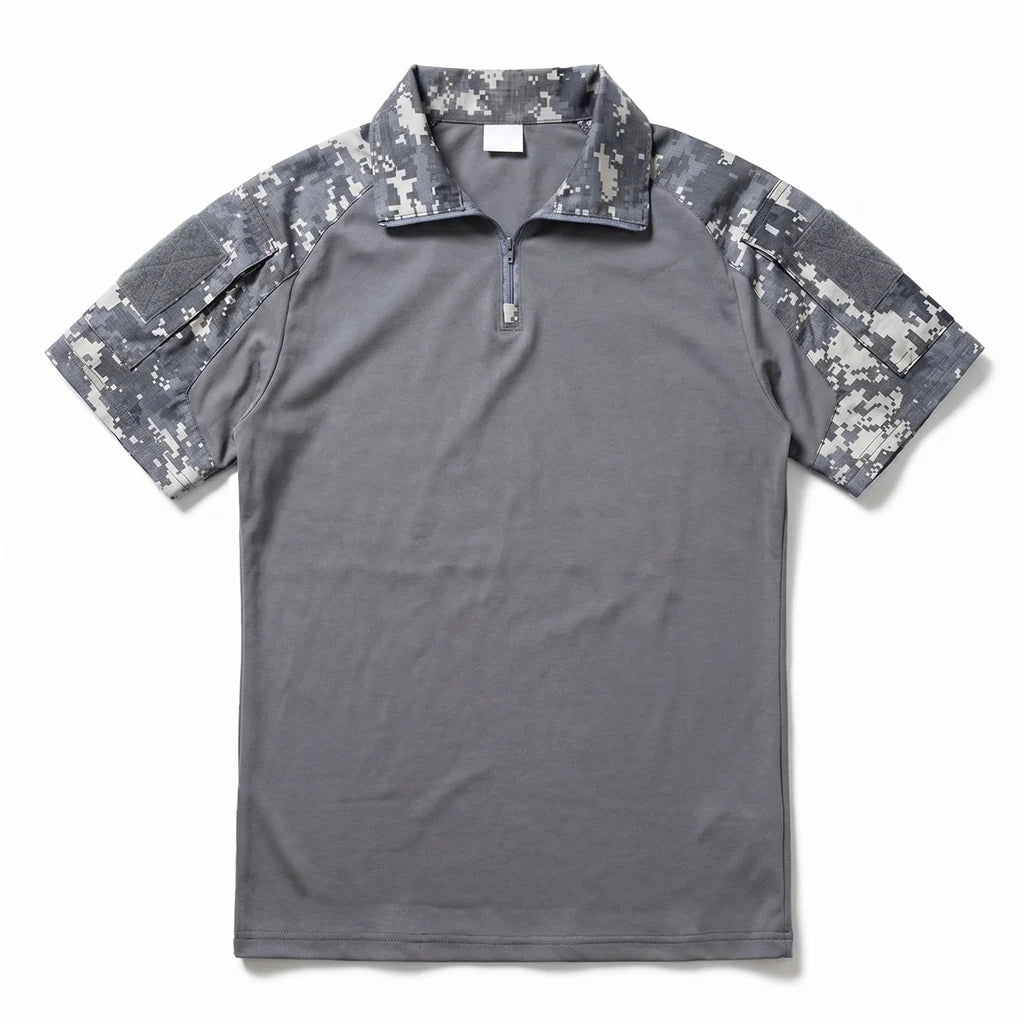 Lewis Quarter-Zip Camo Polo