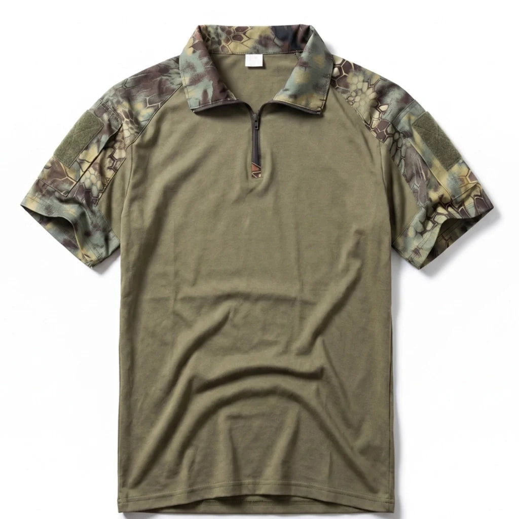 Lewis Quarter-Zip Camo Polo