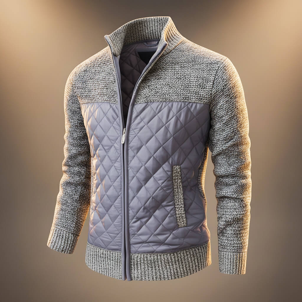Anderson Quilted Chenille Jacket  - By Qivii