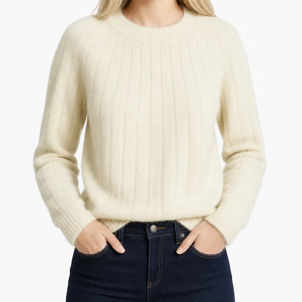 Linnea | Womens Ribbed Knit Cozy Sweater for Fall
