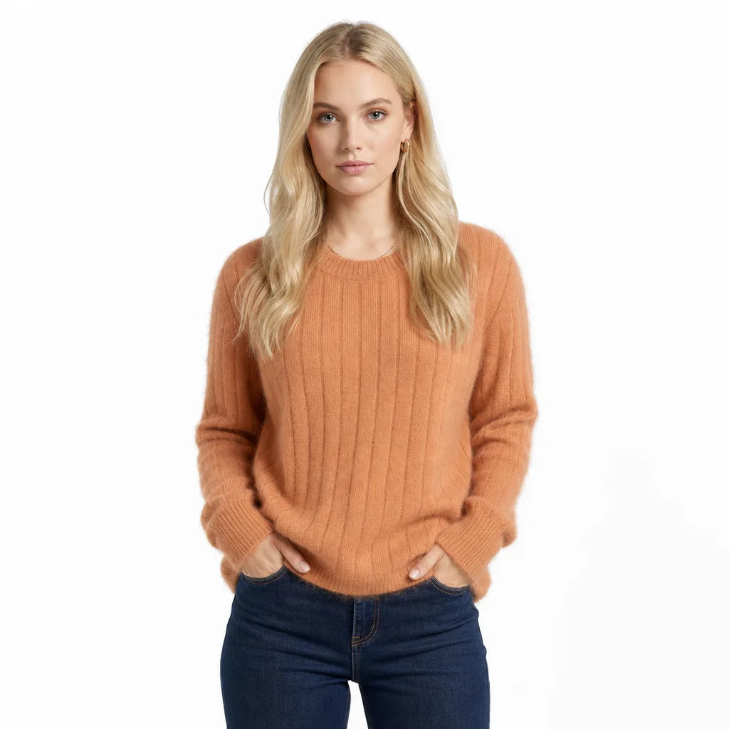 Linnea | Womens Ribbed Knit Cozy Sweater for Fall