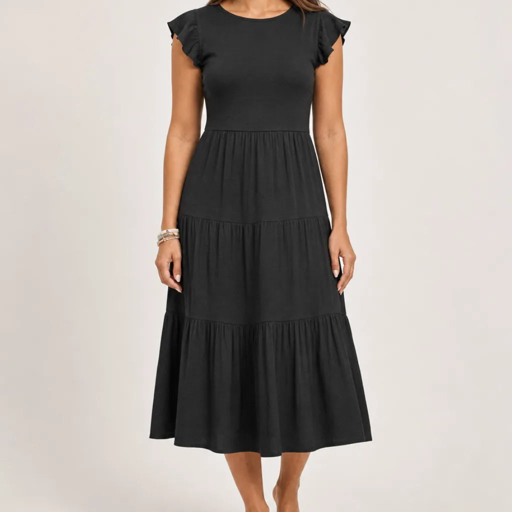 Linnet | Womens Stylish Tiered Sleeveless Dress