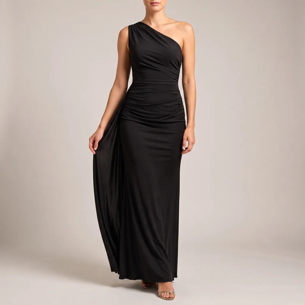 Livia | Womens One-Shoulder Elegant Maxi Dress