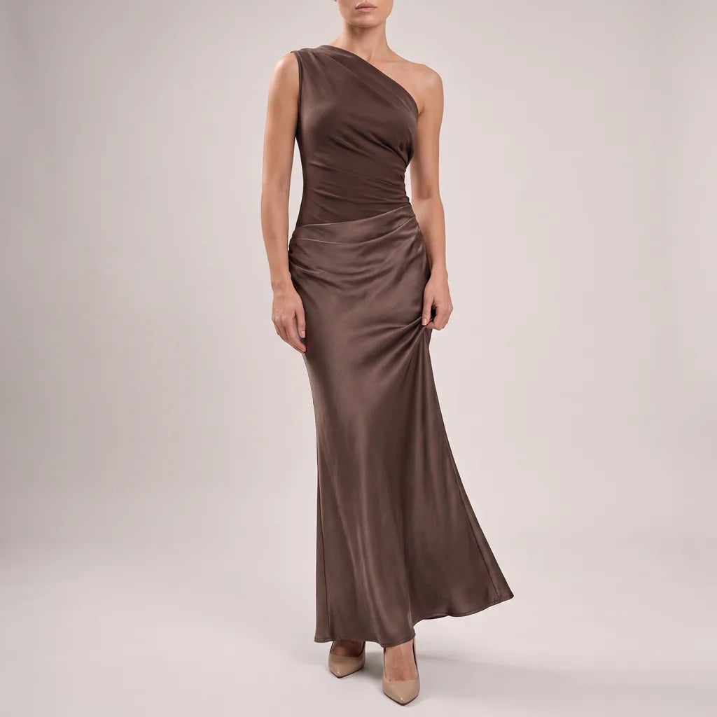 Livia | Womens One-Shoulder Elegant Maxi Dress