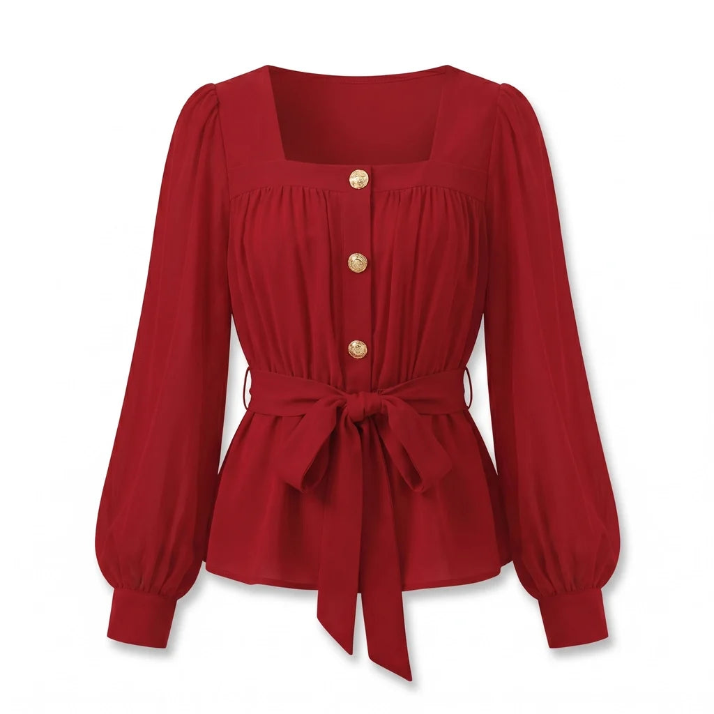Livia Pleated Blouse